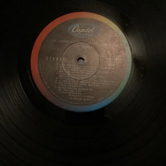 Lot of 4 Beatles records all in good playable condition